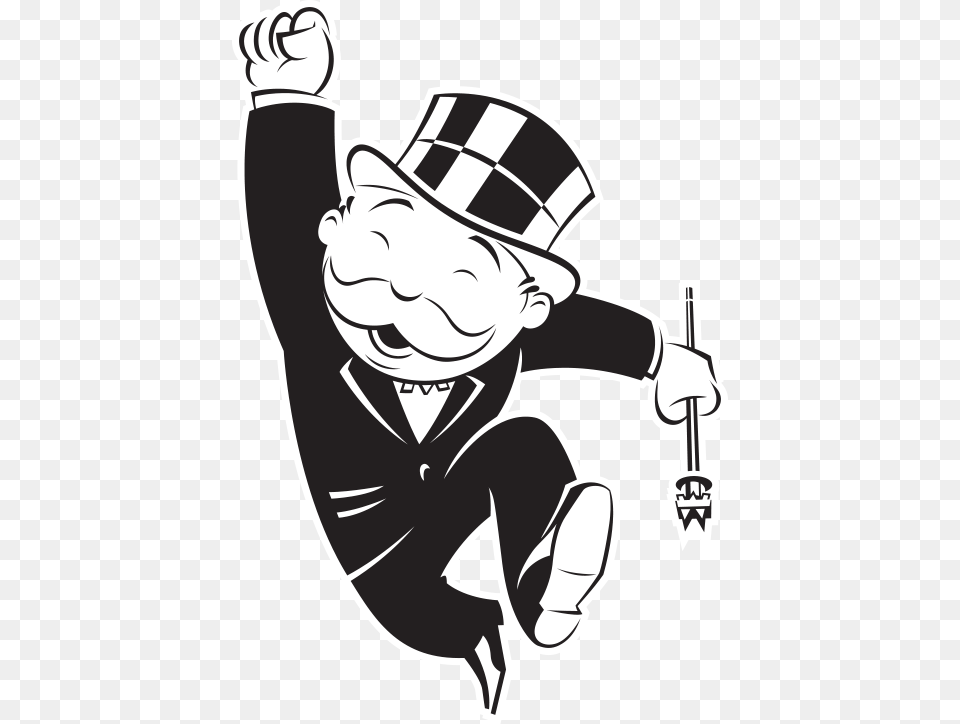Mr Monopoly Mr Monopoly Hasbro Logo Monopoly Man Clipart, Stencil, Person, Baby, Face Free Transparent Png