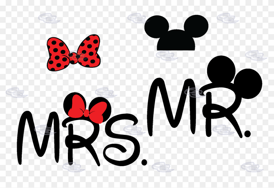 Mr Mrs Minnie Mouse Bow And Mickey Mouse Ears On Hood Mickey, Accessories, Formal Wear, Tie, Pattern Free Png
