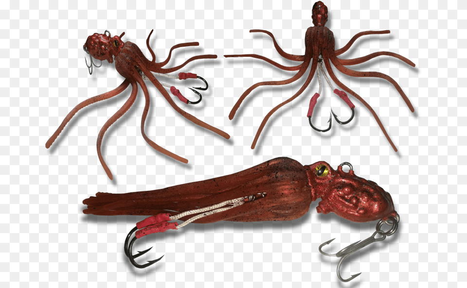 Mr Octopus Craftyanglers Gautier Fishing Lure Jig6 Octopus, Animal, Sea Life, Food, Seafood Free Transparent Png