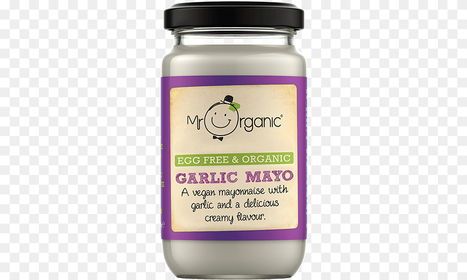 Mr Organic, Jar, Food, Mayonnaise, Bottle Free Transparent Png