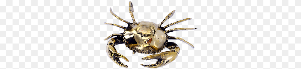 Mr Pinchy Brass Sea Crab Crab, Seafood, Food, Sea Life, Invertebrate Free Png Download