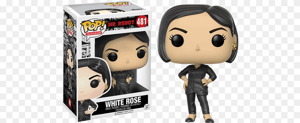 Mr Robot Funko Pop White Rose, Adult, Female, Person, Woman Free Png