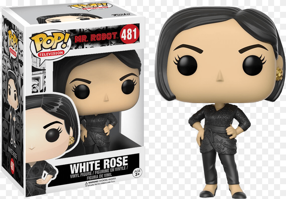 Mr Robot White Rose Funko Pop, Person, Head, Face, Adult Free Transparent Png