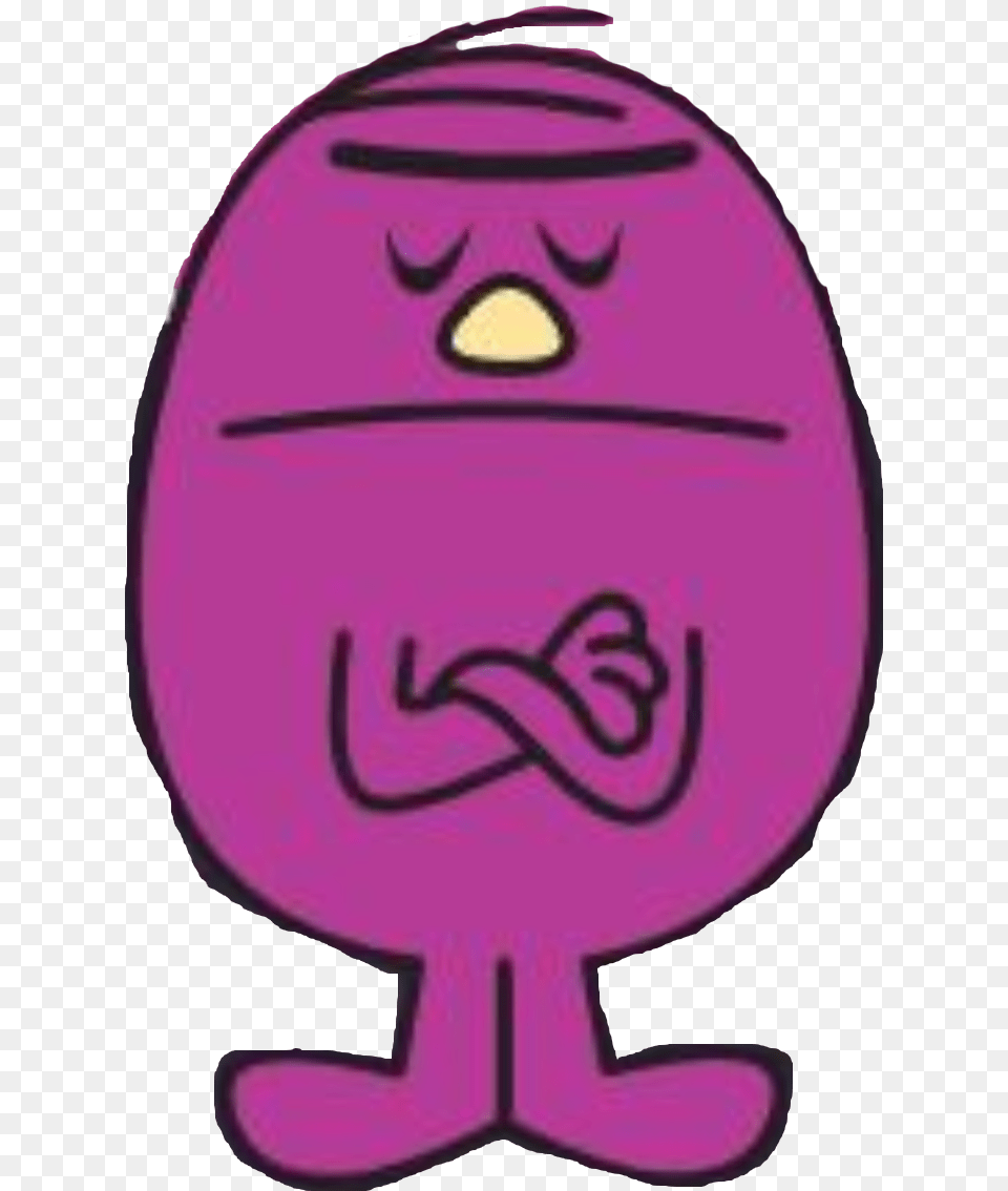 Mr Stubborn Mr Men Wiki Fandom Powered, Purple, Disk, Food Free Png Download