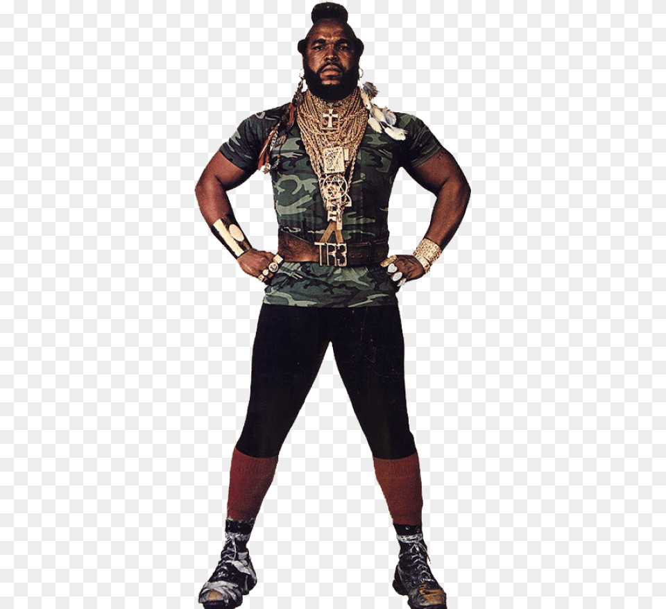 Mr T Full Body, Accessories, Adult, Person, Man Free Png Download