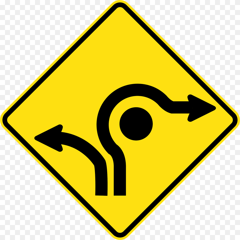 Mr Wdad 12 Roundabout Directional Lanes Used In Western Australia Clipart, Road Sign, Sign, Symbol Free Png