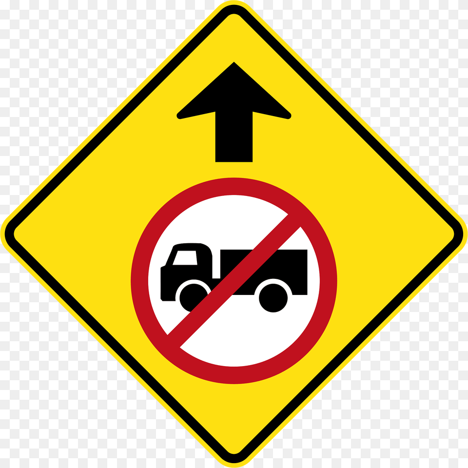 Mr Wdad 23 Trucks Prohibited Ahead Used In Western Australia Clipart, Road Sign, Sign, Symbol Free Png