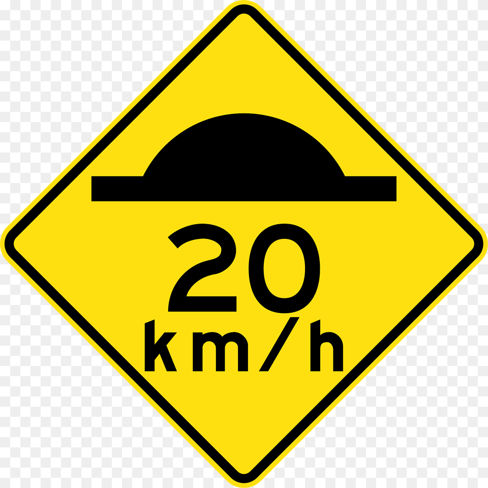 Mr Wdo 1 Road Hump With Advisory Speed Used In Western Australia Clipart, Sign, Symbol, Road Sign Png Image