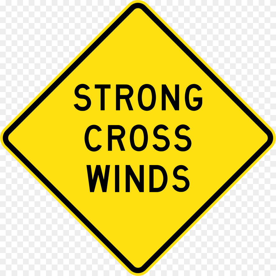 Mr Wdo 13 Strong Cross Winds Used In Western Australia Clipart, Sign, Symbol, Road Sign Png