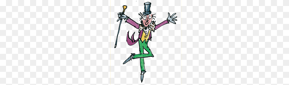 Mr Willy Wonka From Roald Dahls Charlie And The Chocolate, Person, Clothing, Costume, Book Png Image