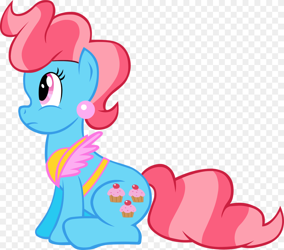 Mrs Cake Vector Sitting My Little Pony Mrs Cupcake, Cartoon, Baby, Person, Face Png Image