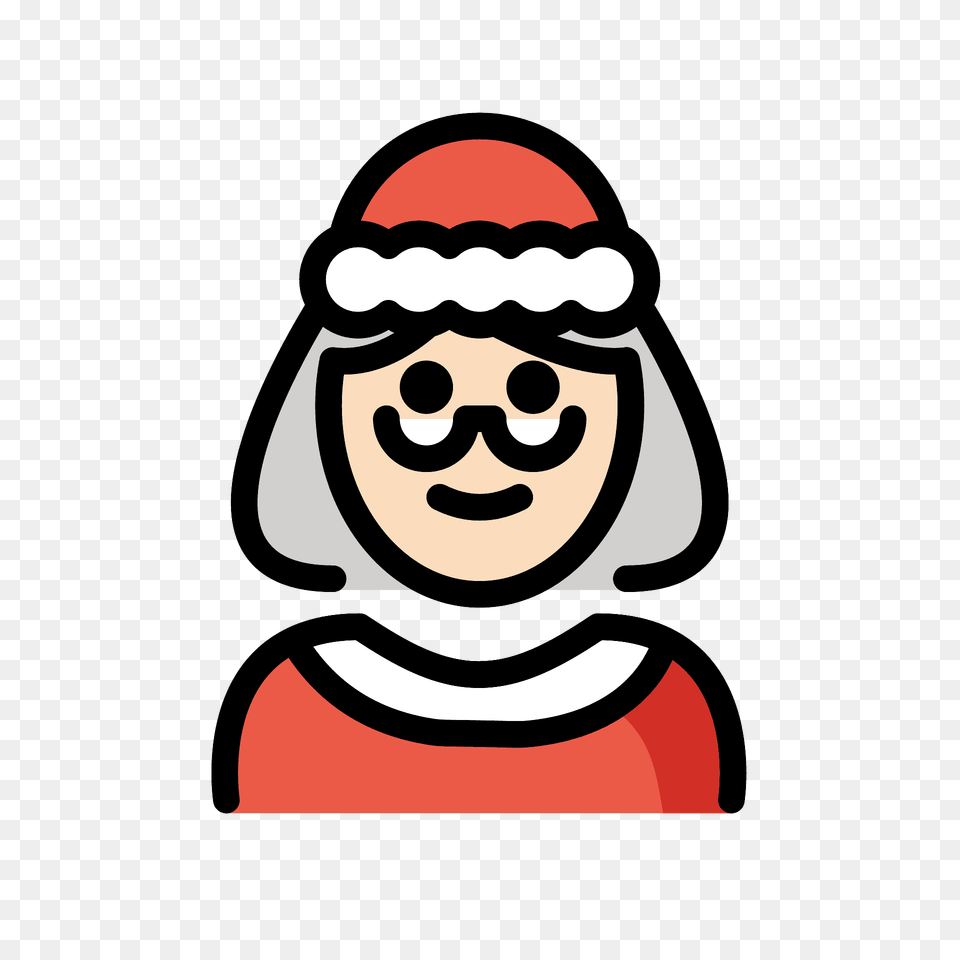 Mrs Claus Emoji Clipart, Baby, Person, Face, Head Free Png