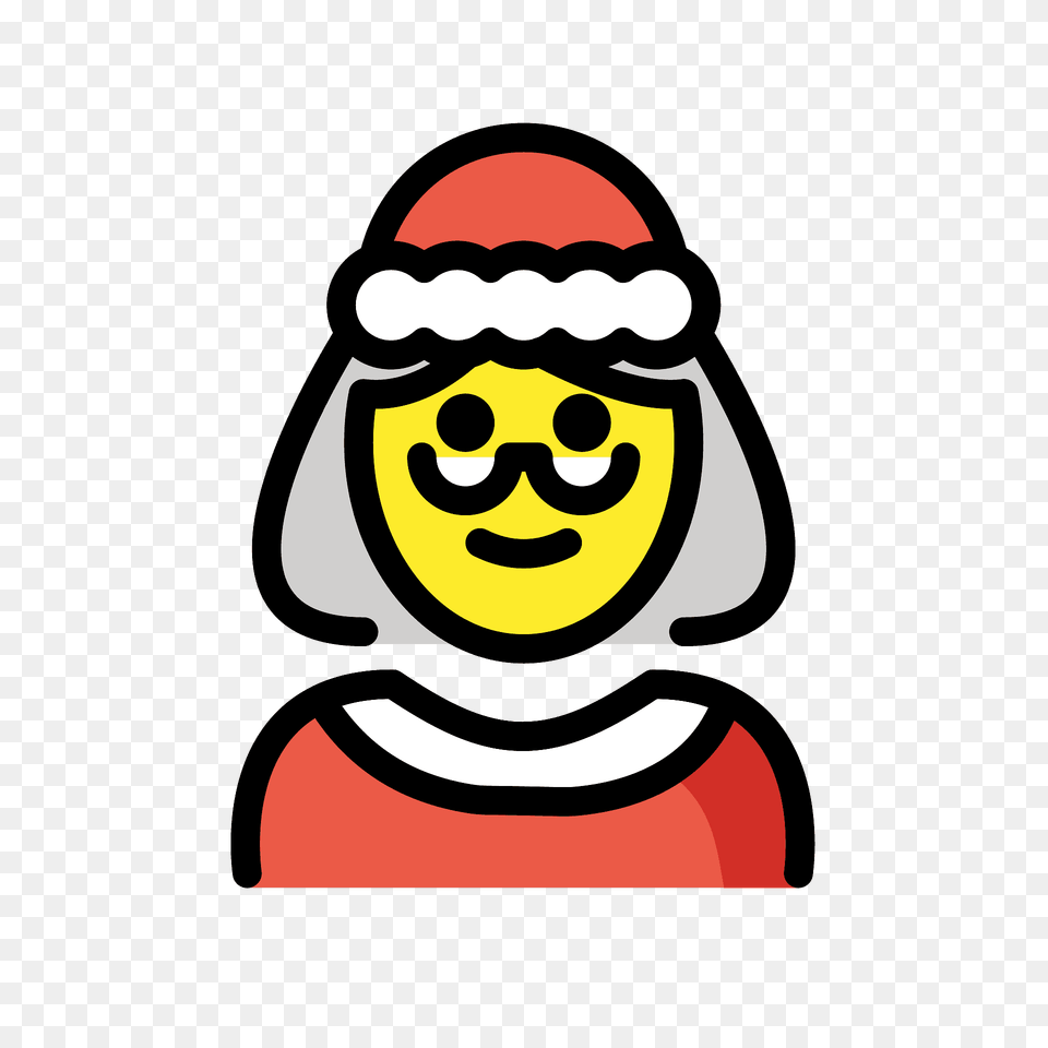 Mrs Claus Emoji Clipart, Baby, Person, Face, Head Png
