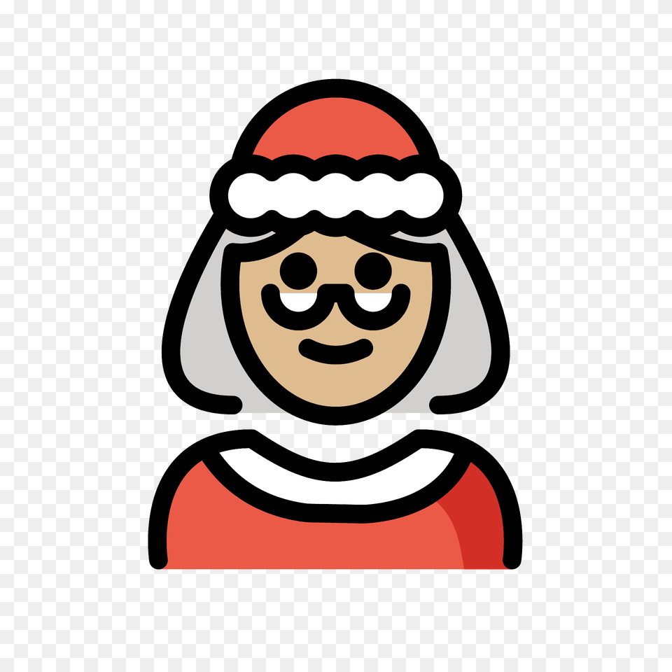Mrs Claus Emoji Clipart, Baby, Person, Face, Head Png Image