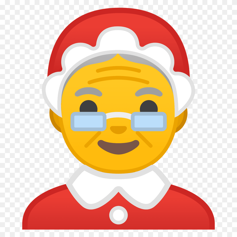 Mrs Claus Emoji Clipart, Face, Head, Person, Photography Free Png