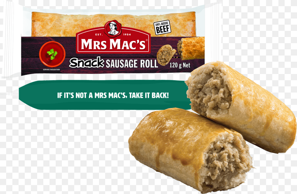 Mrs Mac Sausage Roll Mrs Macs Sausage Roll, Bread, Food, Dessert, Pastry Png