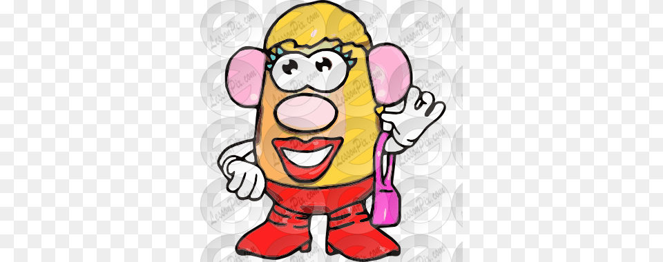 Mrs Potato Head Picture For Classroom Therapy Use, Performer, Person, Baby, Clown Free Transparent Png