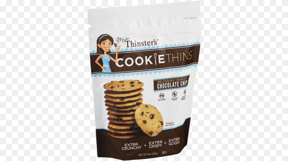 Mrs Thinsters Cookie Thins, Sweets, Food, Person, Girl Free Png Download