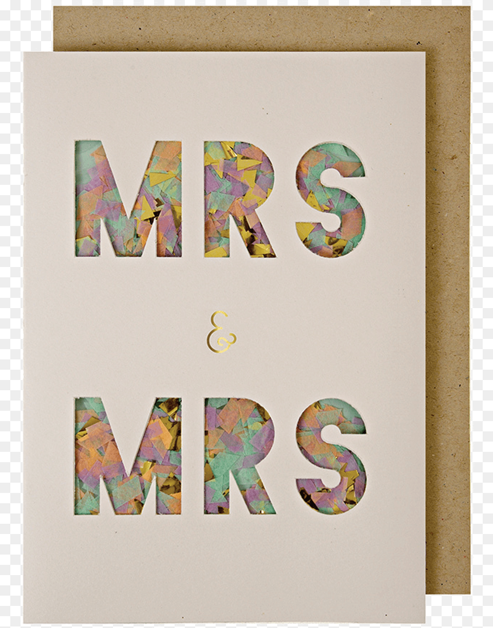 Mrs U0026 Confetti Shaker Card Number, Text, Symbol Free Transparent Png