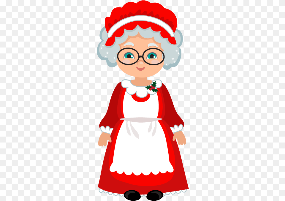 Mrsclause Character Cookies With Mrs Claus, Baby, Person, Face, Head Free Png Download