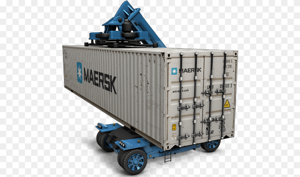 Mrsk, Shipping Container, Machine, Wheel, Moving Van Png Image