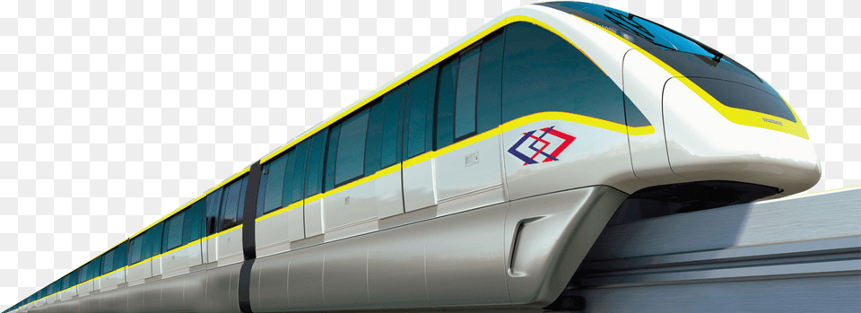 Mrta Yellow Line Bangkok Yellow Line Monorail, Railway, Transportation, Train, Vehicle Free Png Download