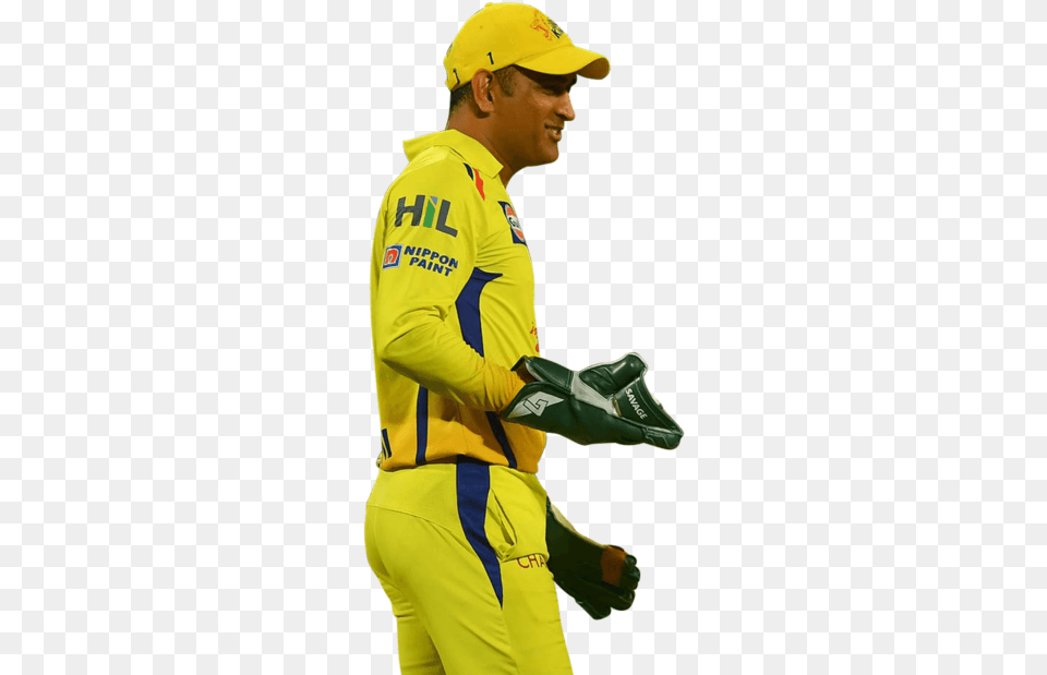 Ms Dhoni Image Download Searchpng Ipl Ms Dhoni, Person, People, Clothing, Glove Free Png