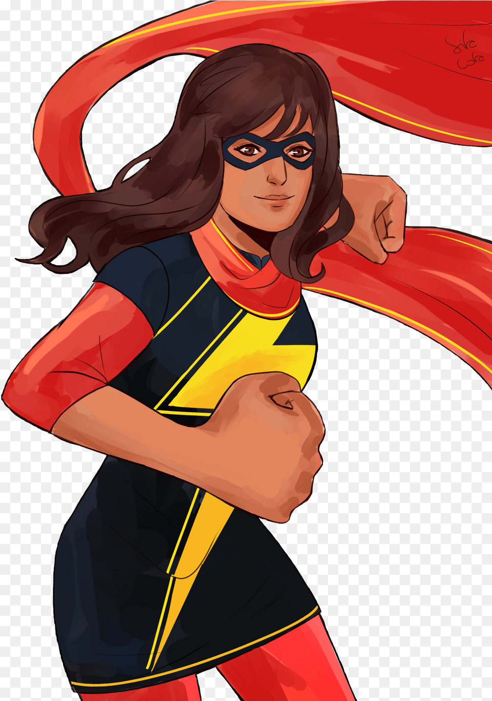 Ms Marvel Fanart By Sifacofa, Adult, Person, Female, Woman Png