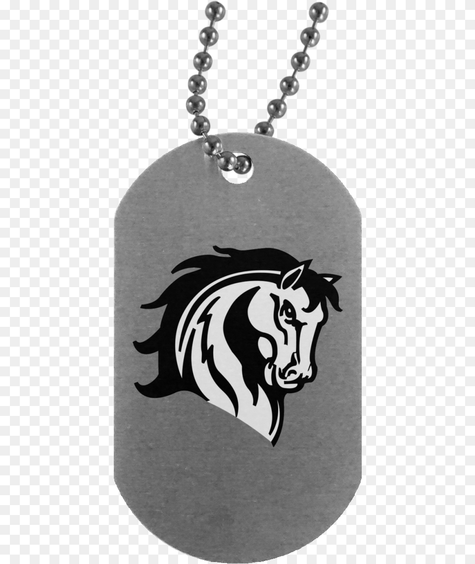 Ms Mustangs Dog Tag Mount Sinai Mustangs, Accessories, Jewelry, Necklace Png Image