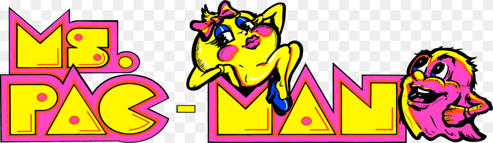 Ms Pac Man Arcade Marquee, Adult, Female, Person, Woman Png