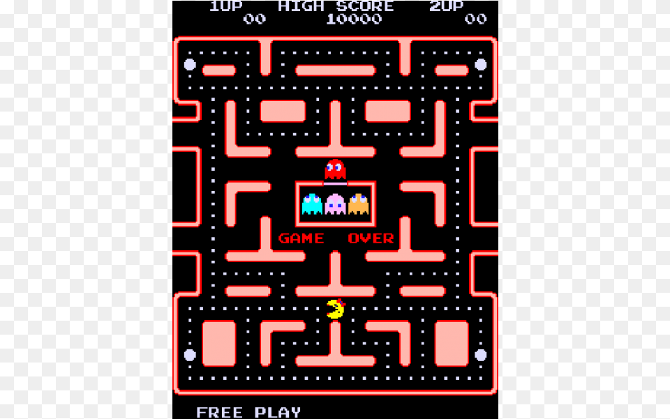 Ms Pac Man Maze, Scoreboard, Pac Man, Qr Code Png Image