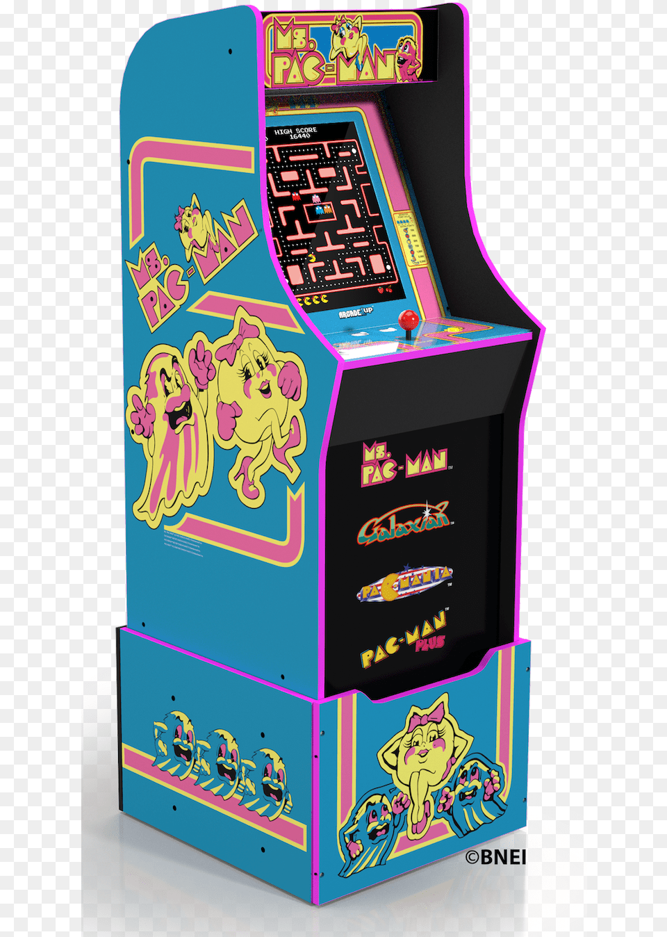 Ms Pacman Arcade Machine With Riser Arcade1up Mrs Pacman Walmart, Baby, Person, Arcade Game Machine, Face Png