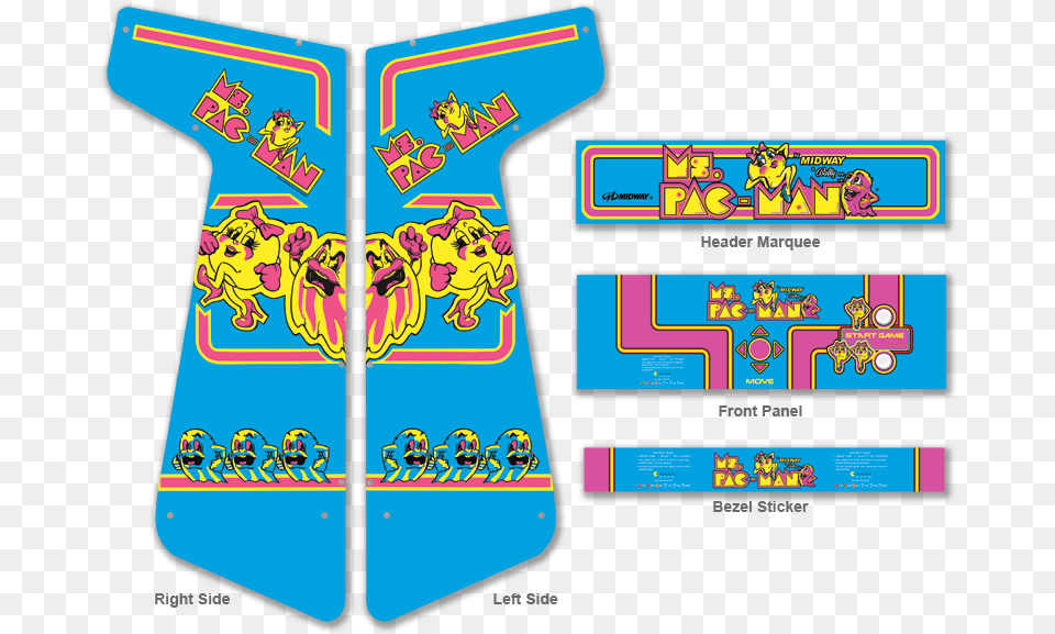 Ms Pacman Ms Pac Man Side Art, Clothing, Coat Free Transparent Png