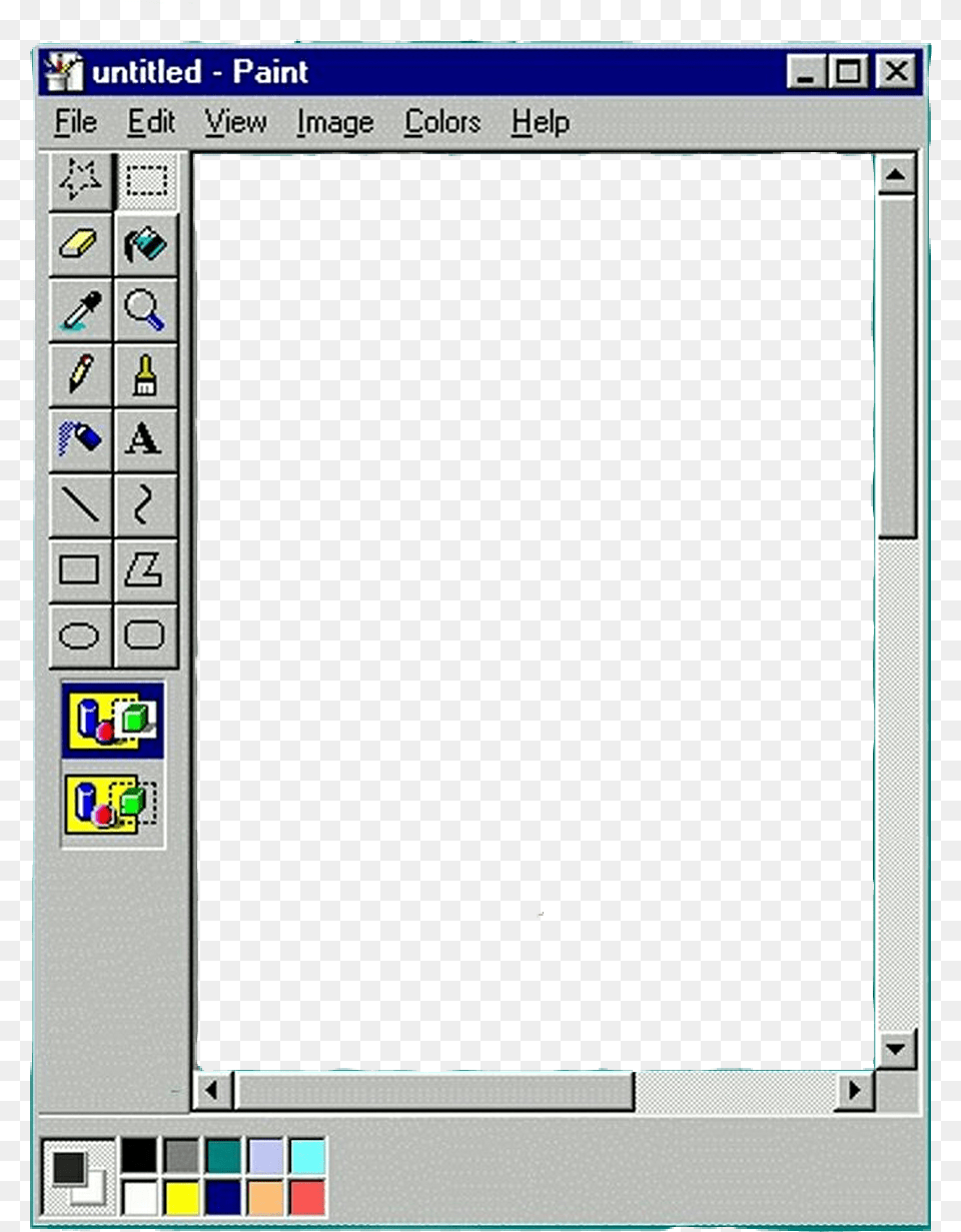 Ms Paint Windows 98 Download Windows 98 Paint, Electronics, Screen, Computer Hardware, Hardware Free Png