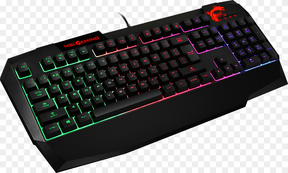 Msi Interceptor Gaming Keyboard, Computer, Computer Hardware, Computer Keyboard, Electronics Free Png