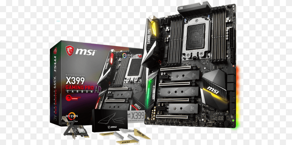 Msi X399 Gaming Pro Carbon Ac, Computer Hardware, Electronics, Hardware, Computer Png Image