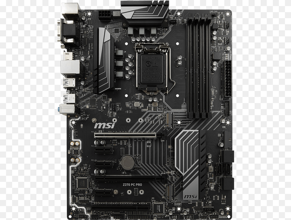 Msi Z370 A Pro Motherboard, Computer Hardware, Electronics, Hardware, Computer Free Png Download