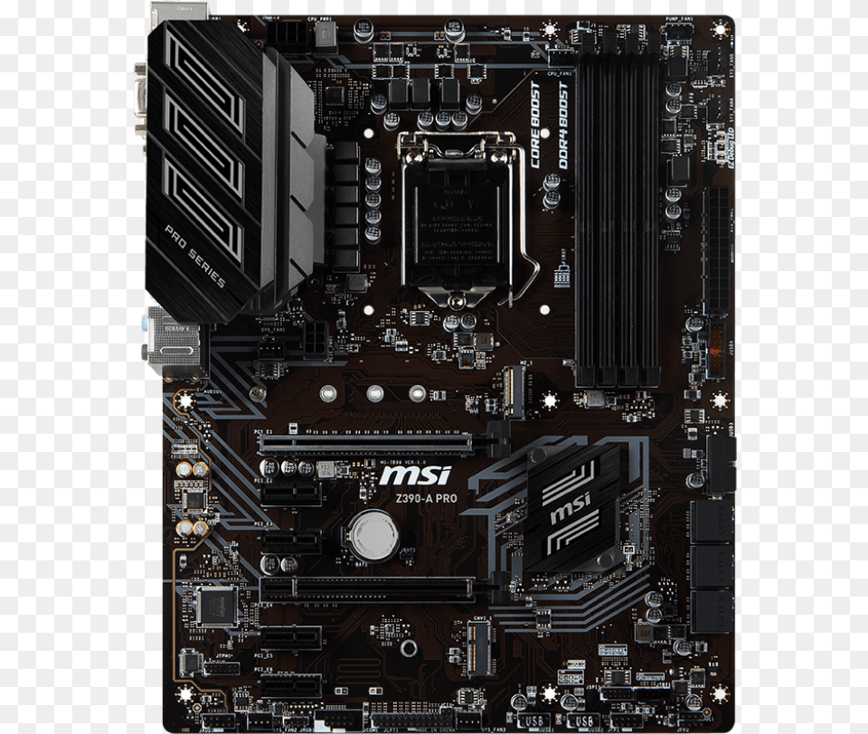 Msi Z390 A Pro, Computer Hardware, Electronics, Hardware, Computer Free Png