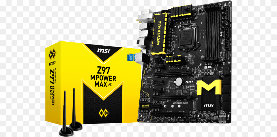 Msi Z97 Mpower Max Ac Atx Motherboard Lga1150 Socket, Computer Hardware, Electronics, Hardware Free Png Download