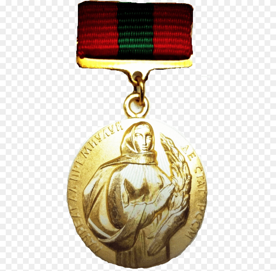 Mssr Award Gold Medal, Gold Medal, Trophy, Person, Face Png