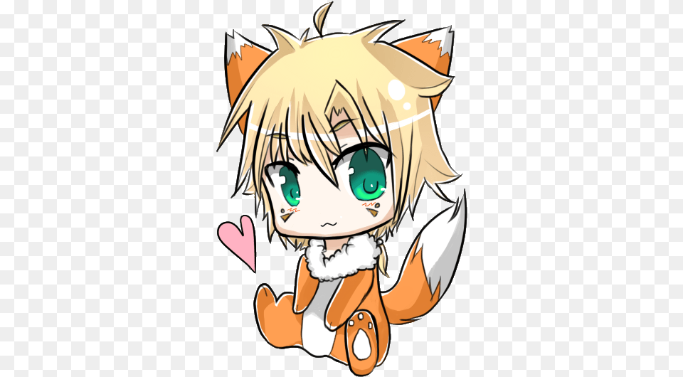 Mswgnab Cute Anime Fox Boy, Book, Comics, Publication, Baby Png