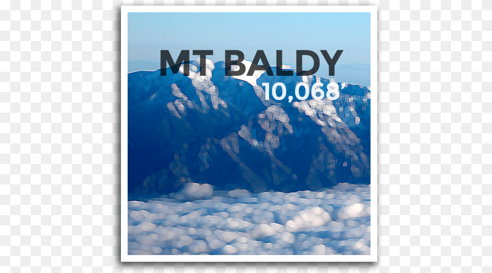 Mt Baldy Peak Summit, Glacier, Ice, Mountain, Nature Png Image