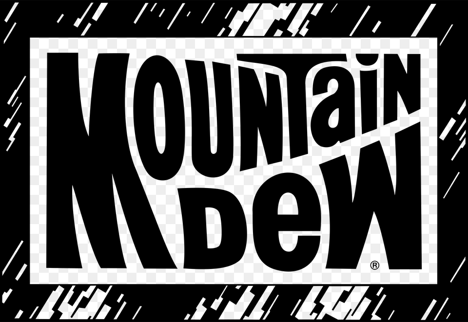 Mt Dew Black And White, Gray Png Image