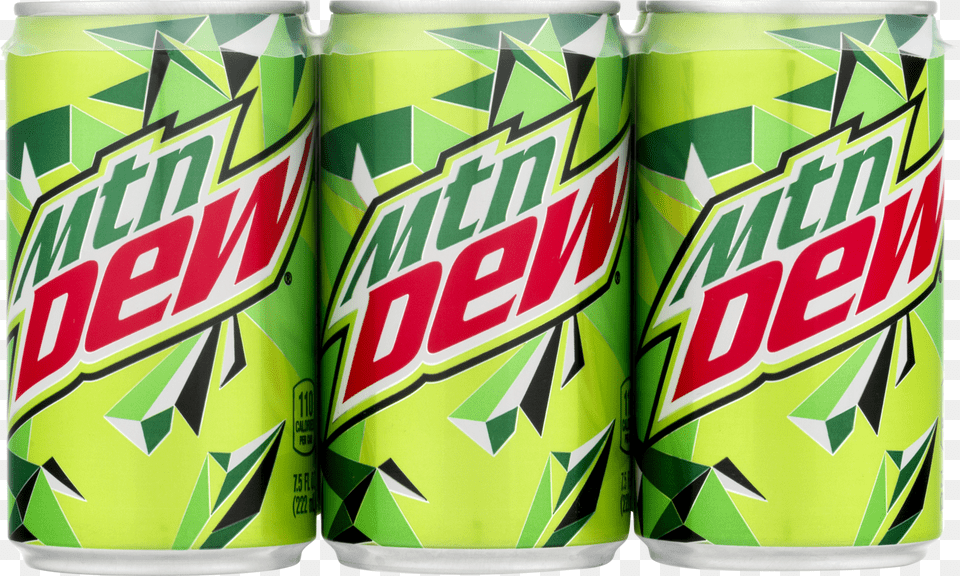 Mt Dew Mini Cans, Can, Tin, Beverage, Soda Png