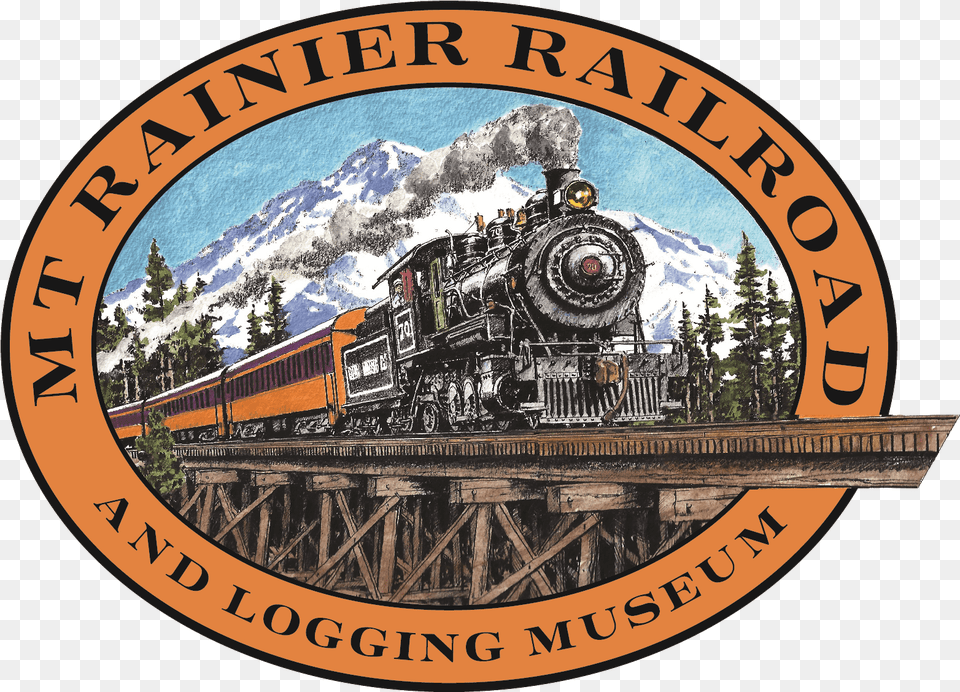 Mt Rainier Railroad And Logging Museum, Railway, Locomotive, Vehicle, Transportation Png