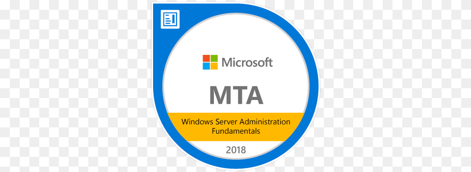Mta Windows Server Administration Fundamentals Certified Mta Database Fundamentals Logo, Disk Free Png Download