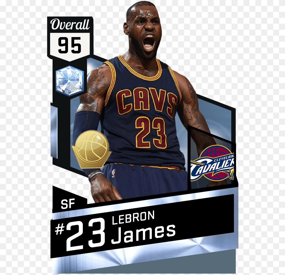 Mtdb Nba 2k17 My Team Database For Diamond Lebron James, Adult, Person, Man, Male Png