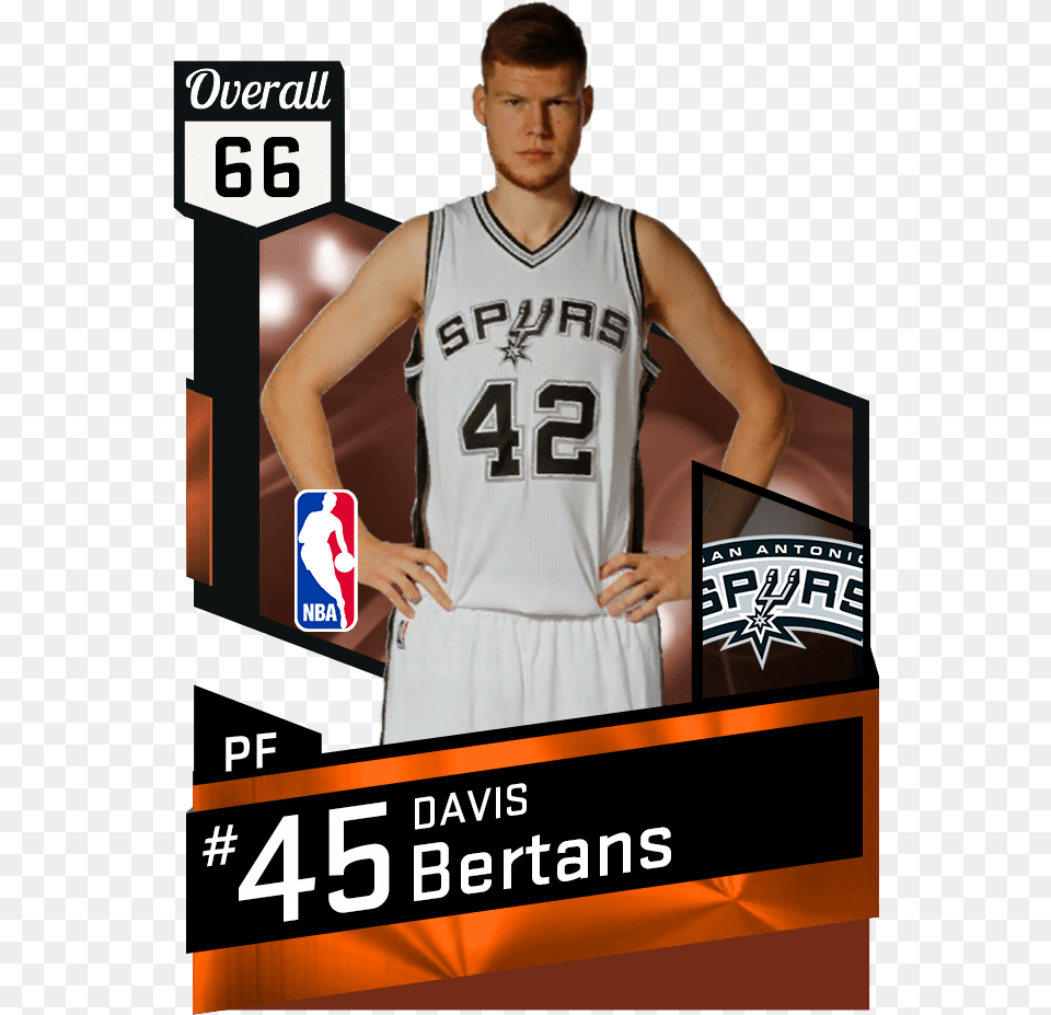 Mtdb Nba 2k17 My Team Database For San Antonio Spurs Ball, Clothing, Shirt, Adult, Male Png