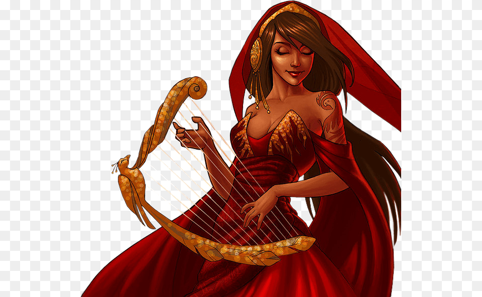 Mtfp 467 Harp Player Water Spirit, Adult, Wedding, Person, Woman Free Transparent Png