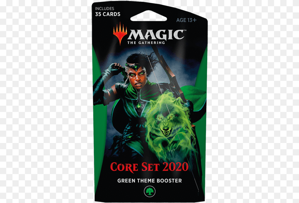 Mtg Booster Pack Themed Magic The Gathering Core Set 2020 Theme Booster Green, Advertisement, Poster, Adult, Wedding Png Image
